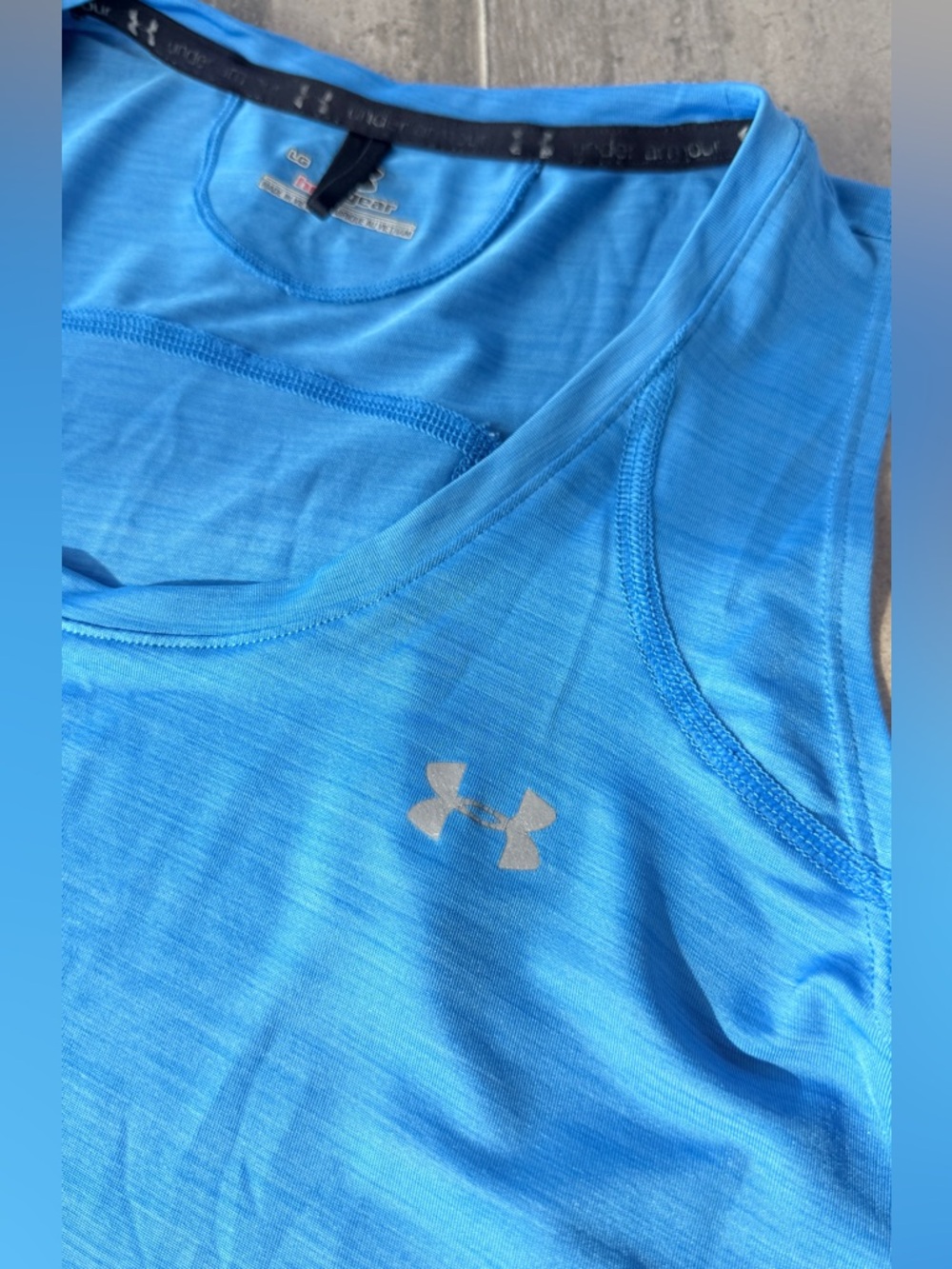 LG Bright Blue Performance HeatGear Tank Top